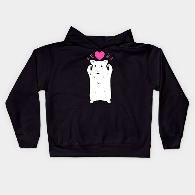 Cute Hamster Kids Hoodie by escic